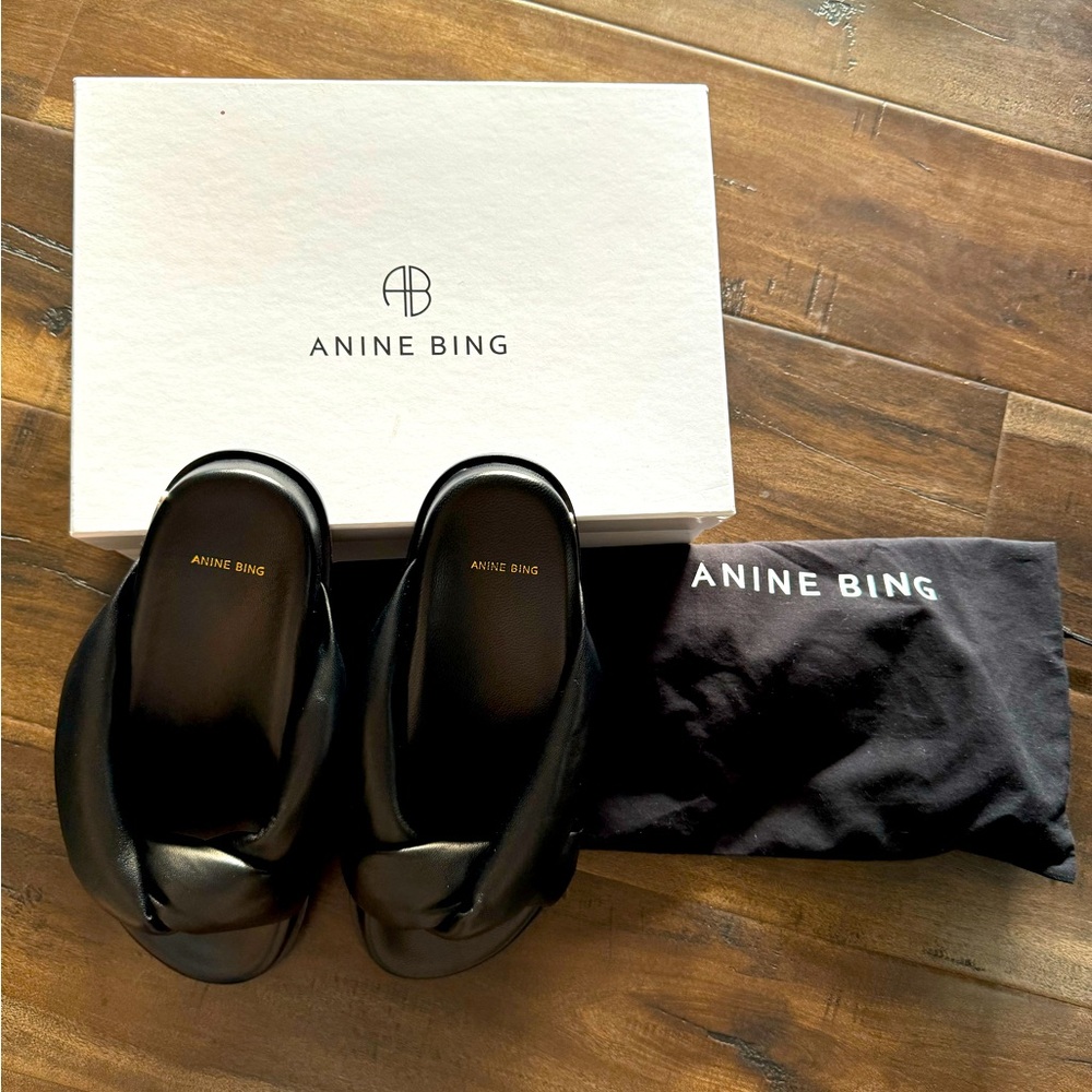 Anine Bing Kiva Slides